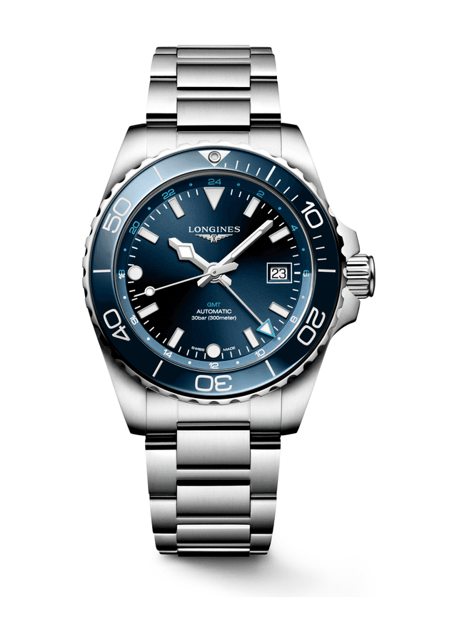 Longines HydroConquest GMT Sunray Blue L3.790.4.96.6 watch